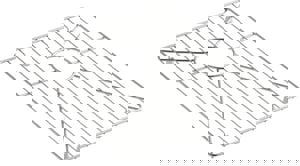 14 x 15 19/20 in. Bottom Basin Rack Stainless Steel